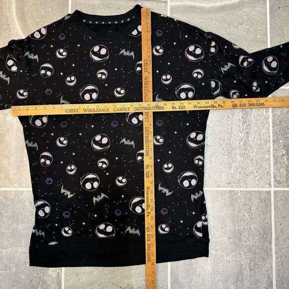 Disney Nightmare Before Christmas Oversized Lounge Sweatshirt black size L - Picture 8 of 8